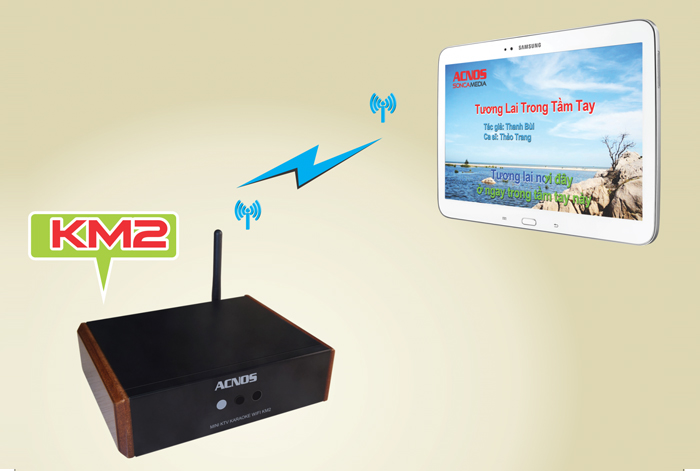 Đầu Acnos Mini Karaoke Wifi KM2 - tính năng 5 Đầu Acnos Mini Karaoke Wifi KM2 - tính năng 5