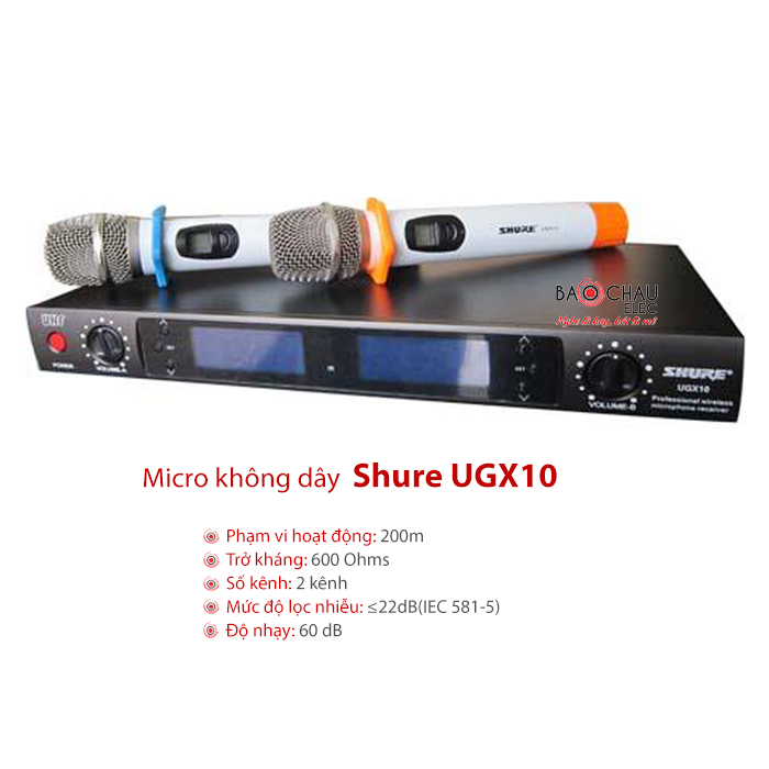 Micro không dây Shure UGX10 Micro không dây Shure UGX10