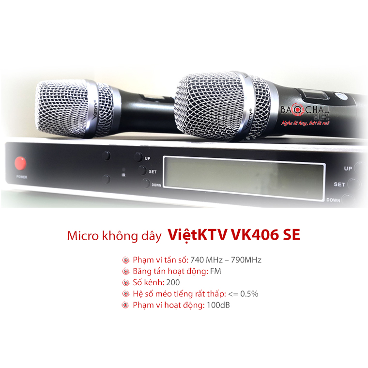 Micro không dây VietKTV VK 406SE Micro không dây VietKTV VK 406SE