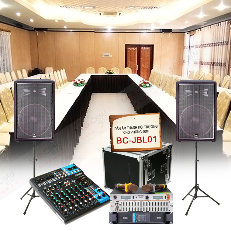 Dàn âm thanh hội trường 50m2 BC-JBL01 chất lượng cao, giá tốt
