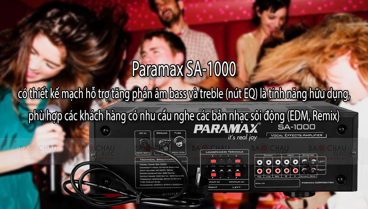 Amply Paramax SA-1000 tính năng 3 Amply Paramax SA-1000 tính năng 3