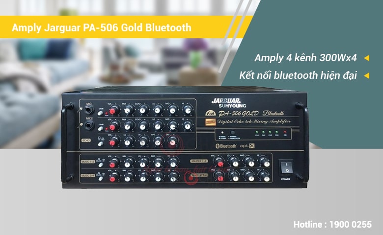 Amply Karaoke Jarguar Suhyoung PA-506 Gold Bluetooth