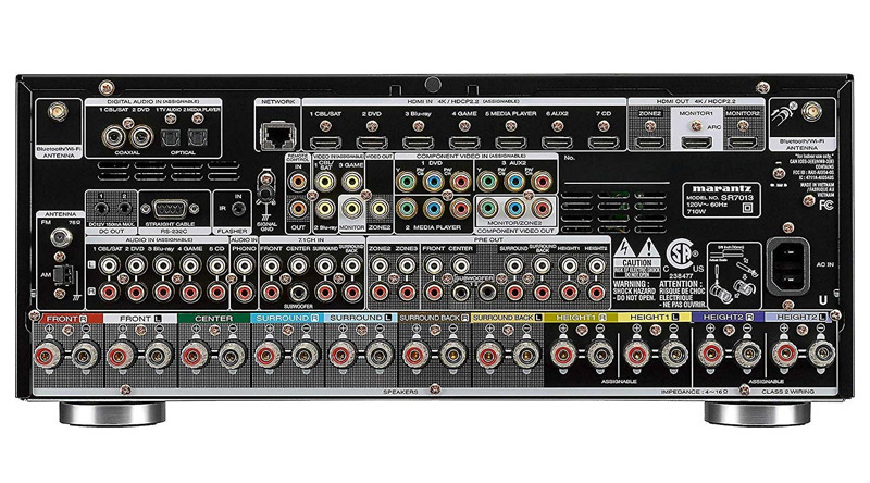 Amply AV Receiver Marantz SR7013 cổng kết nối đa dạng, độ tương thích cao