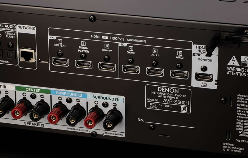 Amply xem phim Denon AVR-S660H