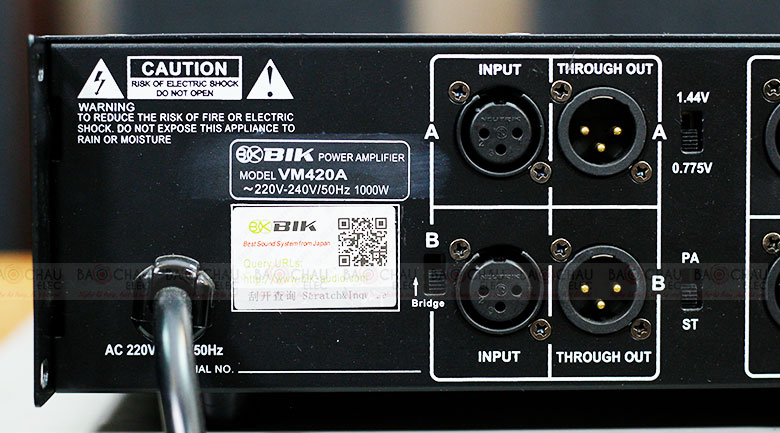 Cục đẩy công suất BIK VM 420A độ tương thích cao