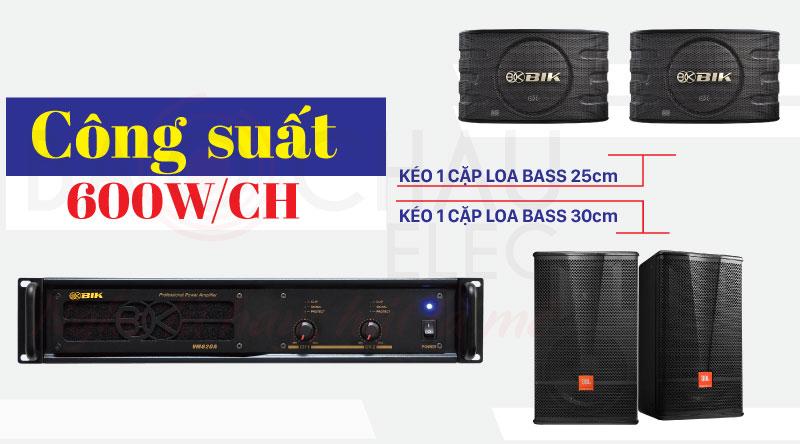 cục đẩy công suất BIK VM620A công suất vượt trội