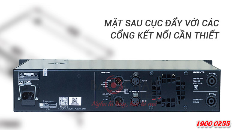 Cục đẩy SAE CT3000 cổng kết nối đa dạng, linh hoạt