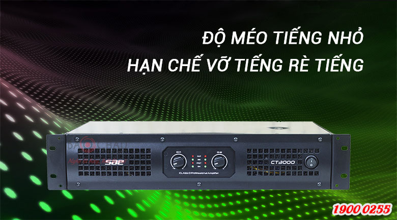 Cục đẩy SAE CT3000 độ méo tiếng nhỏ