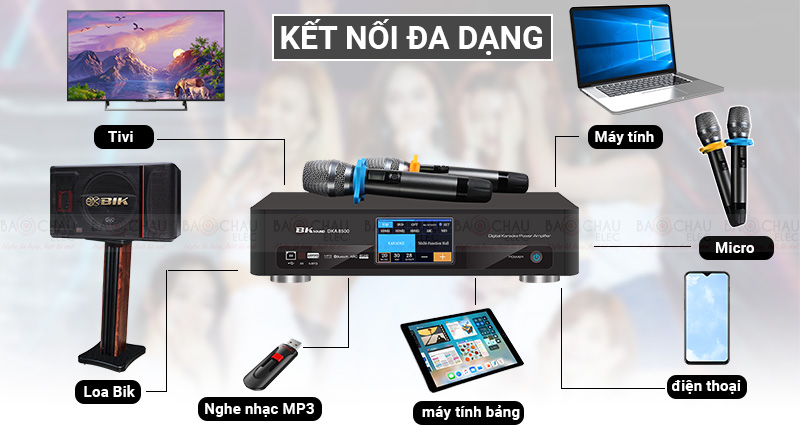 Digital Karaoke Power Amplifier BKSound DKA 8500 xử lý âm thanh hoàn hảo