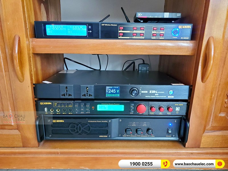 Dàn karaoke của gia đình anh Khải