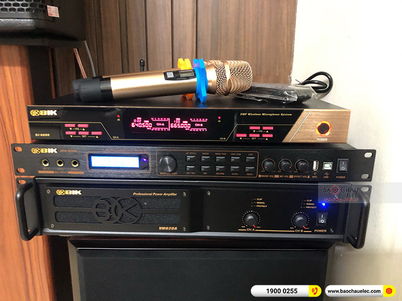 Dàn karaoke của gia đình anh Linh