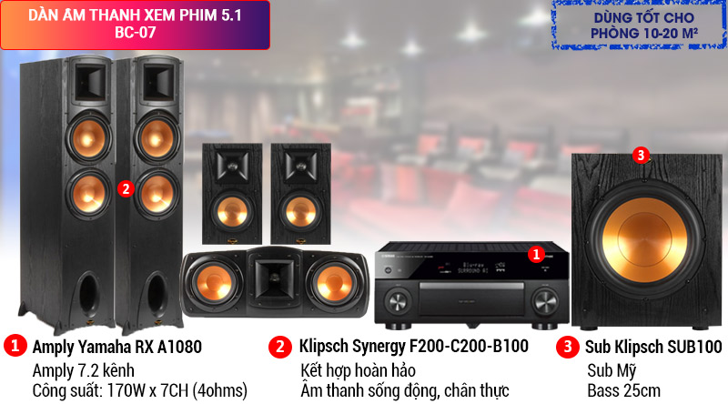 Dàn âm thanh xem phim 5.1 BC-07