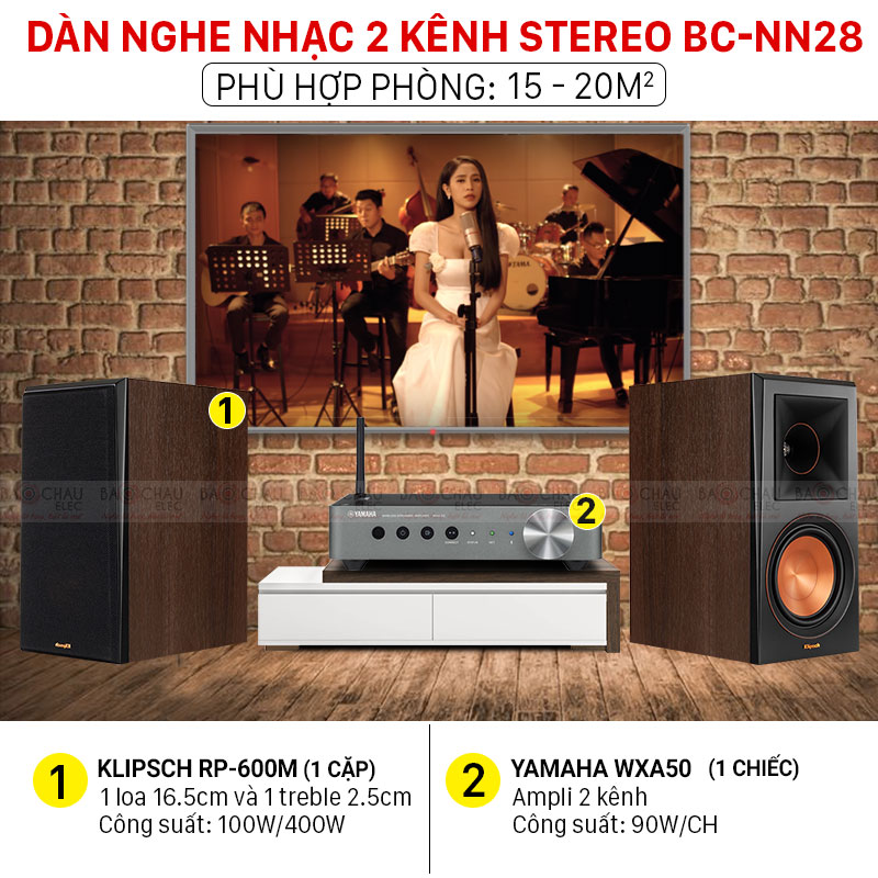 Dàn nghe nhạc 2 kênh Stereo BC-NN28