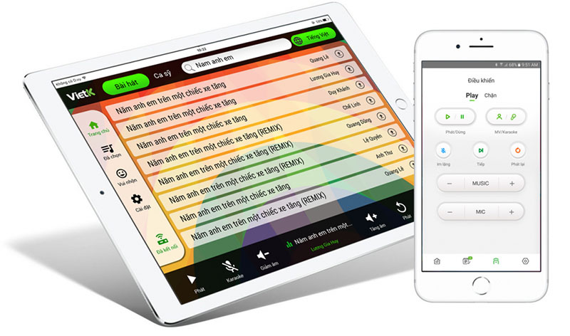 Đầu Karaoke VietK Pro 6TB kết nối không dây linh hoạt
