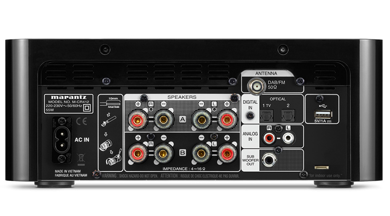 Đầu CD + Network Audio Player + Amply Marantz M-CR412