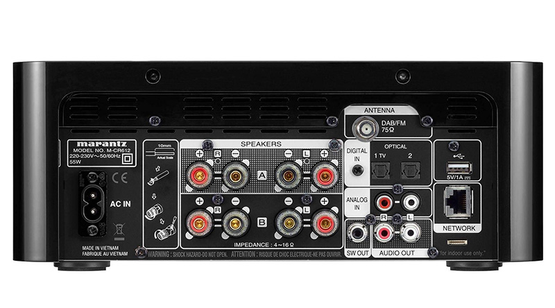 Đầu CD + Network Audio Player + Amply Marantz M-CR612
