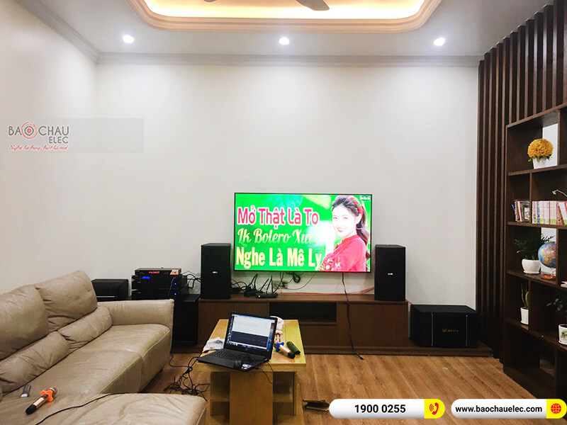 Dàn karaoke của gia đình chị Hà 