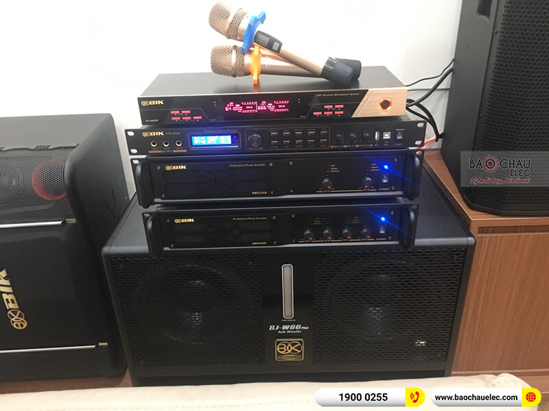 Dàn karaoke của gia đình chị Hà 