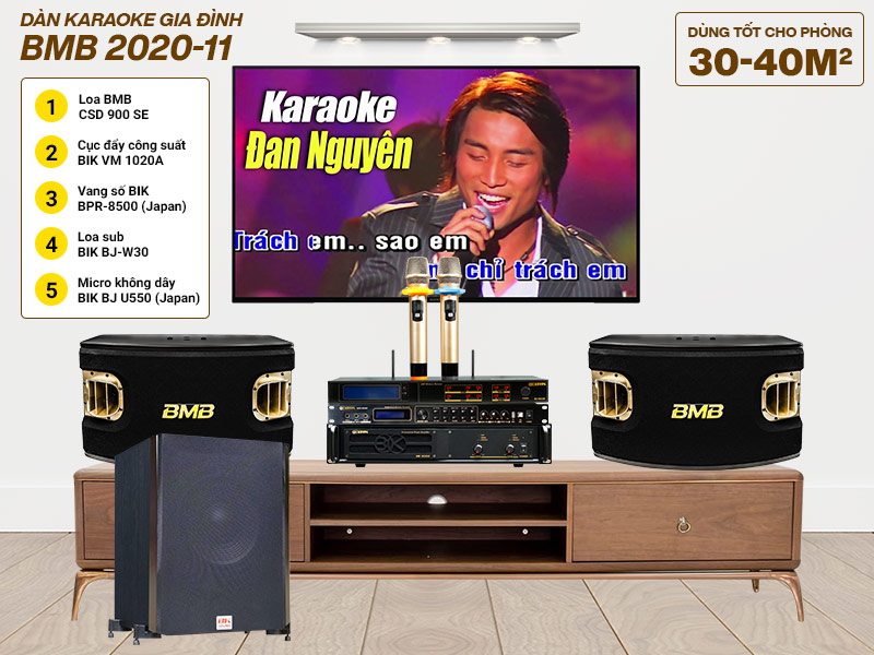 Dàn karaoke gia đình BMB 2020-11 cao cấp