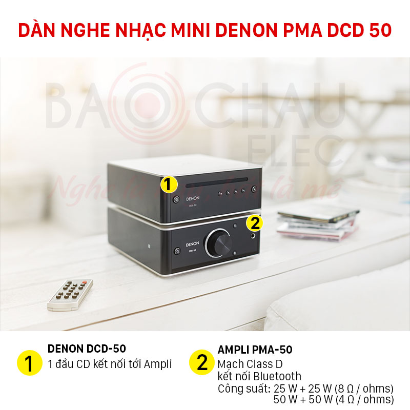 Dàn nghe nhạc mini Denon PMA DCD 50