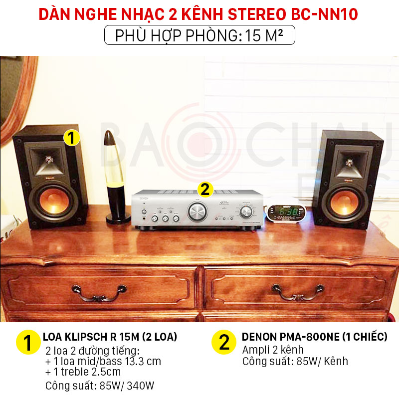 Dàn nghe nhạc 2 kênh Stereo BC-NN10 