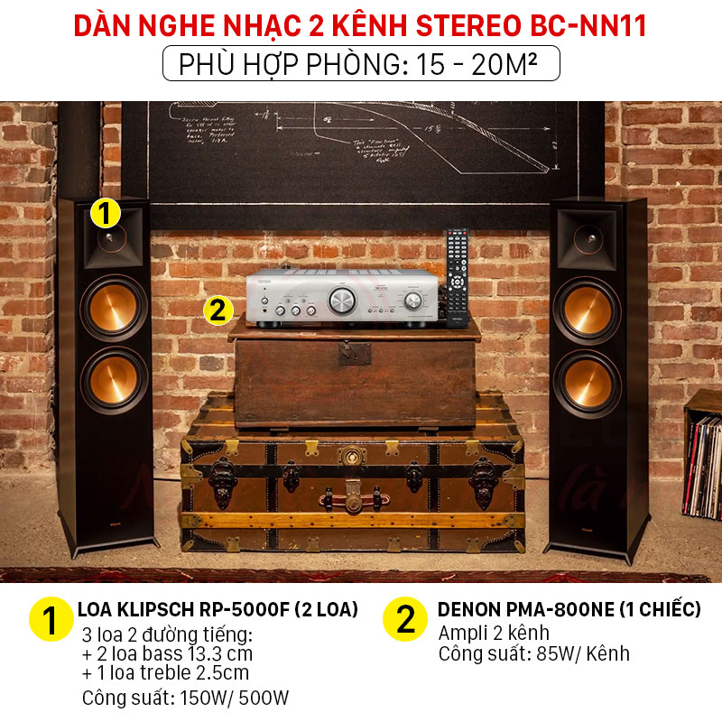 Dàn nghe nhạc 2 kênh Stereo BC-NN11