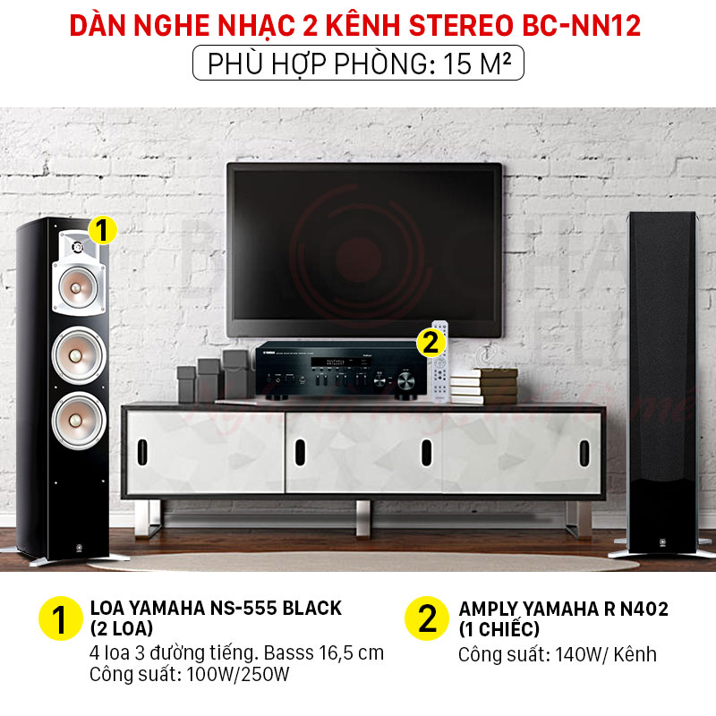 Dàn nghe nhạc 2 kênh Stereo BC-NN12