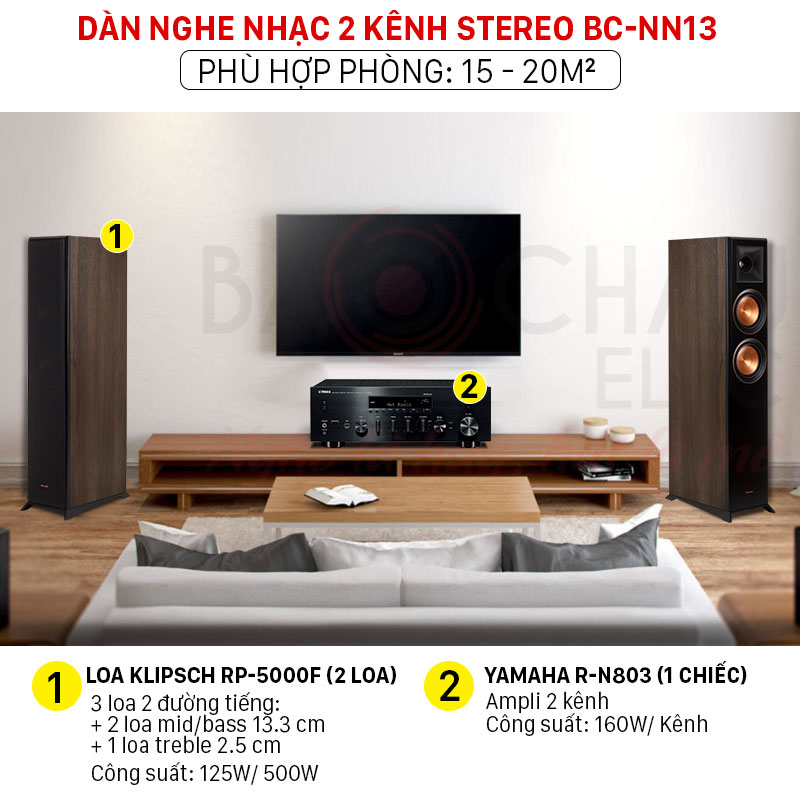 Dàn nghe nhạc 2 kênh Stereo BC-NN13
