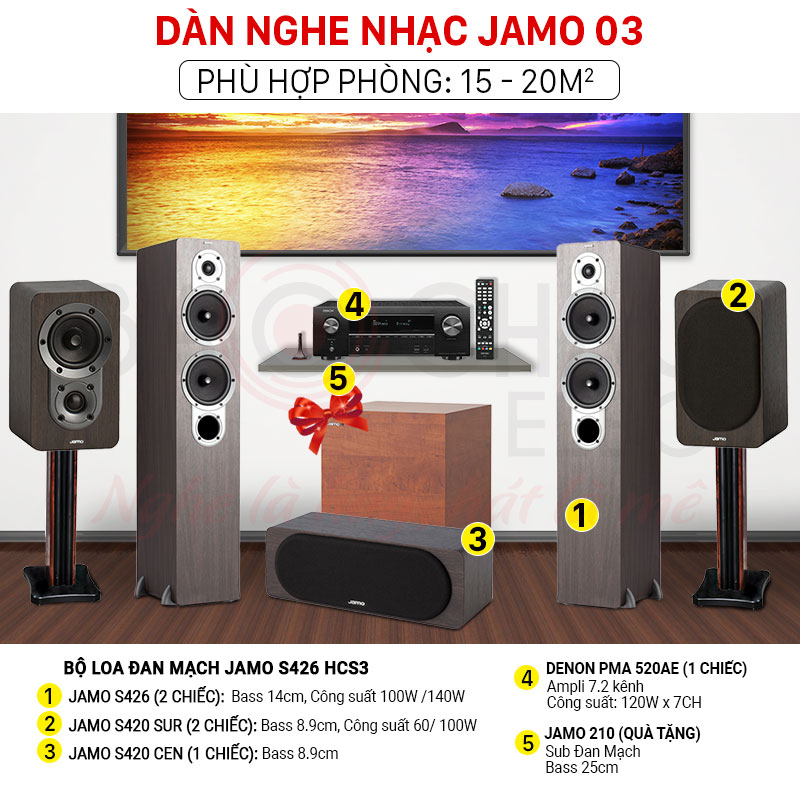 Dàn nghe nhạc Jamo 03
