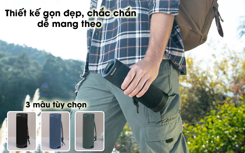 Loa Sony SRS XB23 thiết kế nhỏ gọn