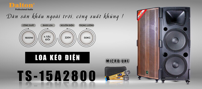 Loa kéo điện Dalton TS-15A2800