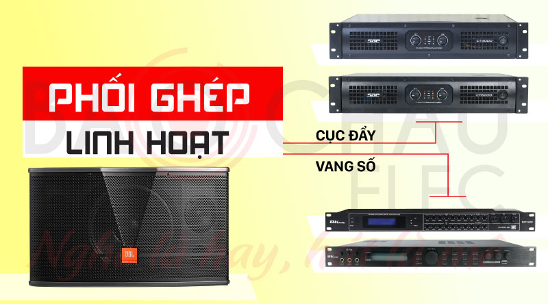loa karaoke JBL CV1852T phối ghép linh hoạt