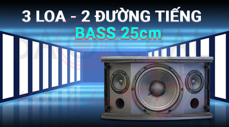 loa karaoke JBL CV1052T hệ thống 3 loa, 2 đường tiếng