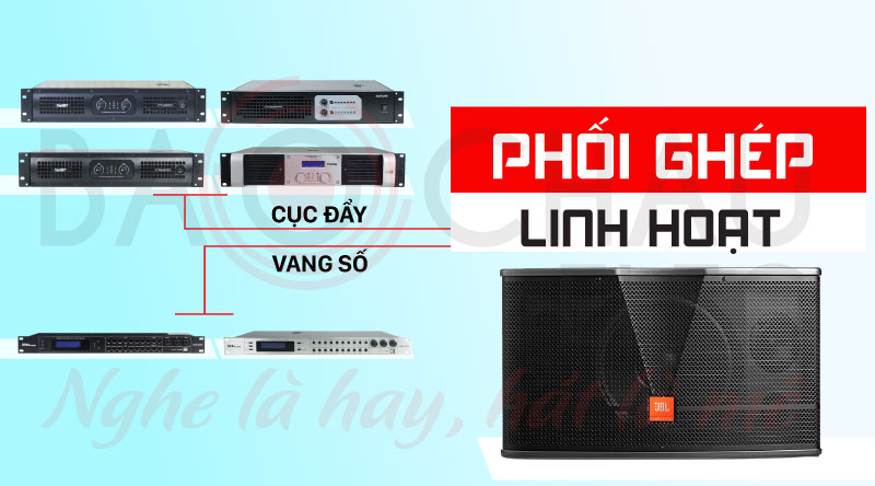 Loa karaoke JBL CV1252T phối ghép linh hoạt