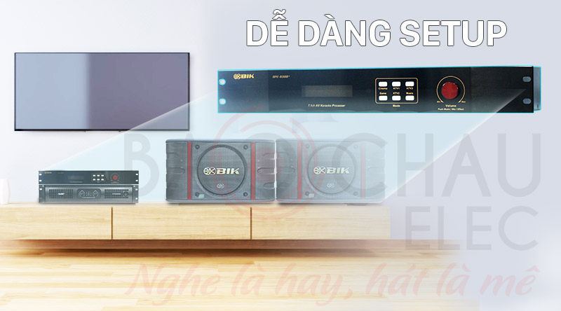 Vang số BIK BPC-R300+ dễ dàng phối ghép