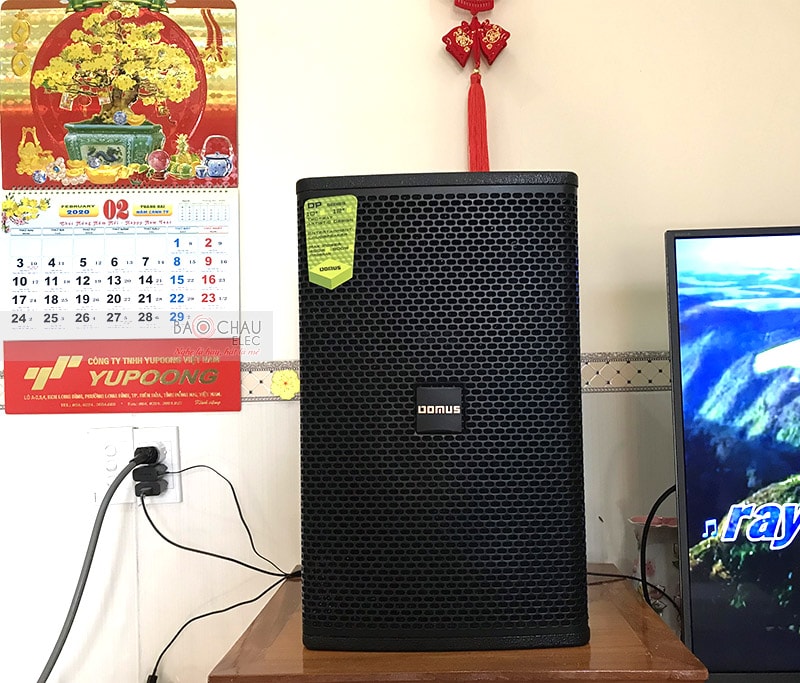 Loa karaoke Domus DP6100 được thiết kế theo phong cách hiện đại, kiểu dáng loa đứng, kích thước tiêu chuẩn, dễ dàng vận chuyển và lắp đặt trong nhiều không gian khác nhau