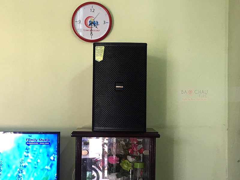 Loa karaoke Domus DP6120 mang dáng đứng hiện đại, bề mặt sử dụng tone màu đen làm chủ đạo nên dễ dàng hòa hợp trong không gian giải trí. Được cấu tạo từ 2 củ loa, trong đó có 1 loa bass 30cm và 1 loa treble 3.3cm giúp tái tạo 2 đường tiếng riêng biệt với âm trầm uy lực, âm cao trong sáng