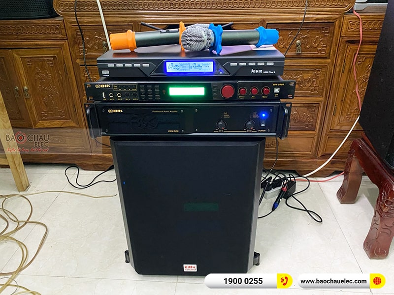 Dàn karaoke của gia đình anh Dũng