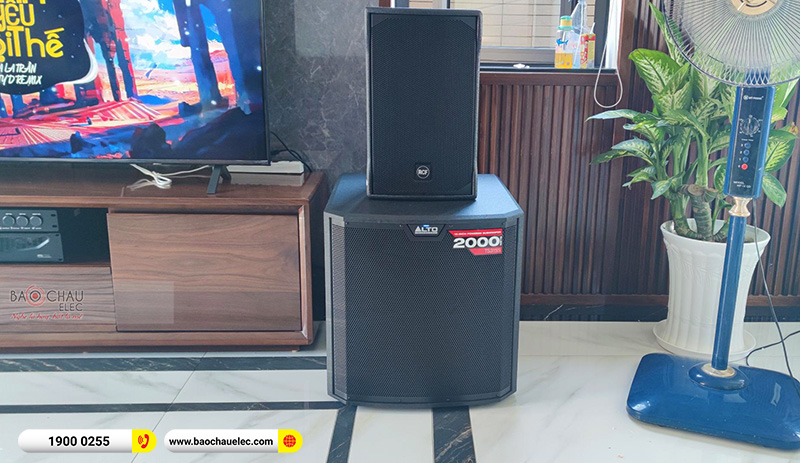 Lắp đặt dàn karaoke gia đình chú Sơn tại Cần Thơ