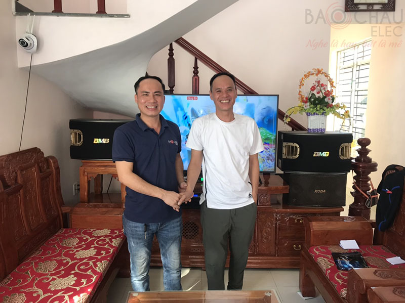 Anh Đoàn rất hài lòng về chất lượng bộ dàn và sự chuyên nghiệp của đội ngũ kỹ thuật viên Bảo Châu Elec Hải Phòng
