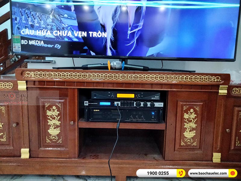Dàn karaoke của gia đình anh Minh
