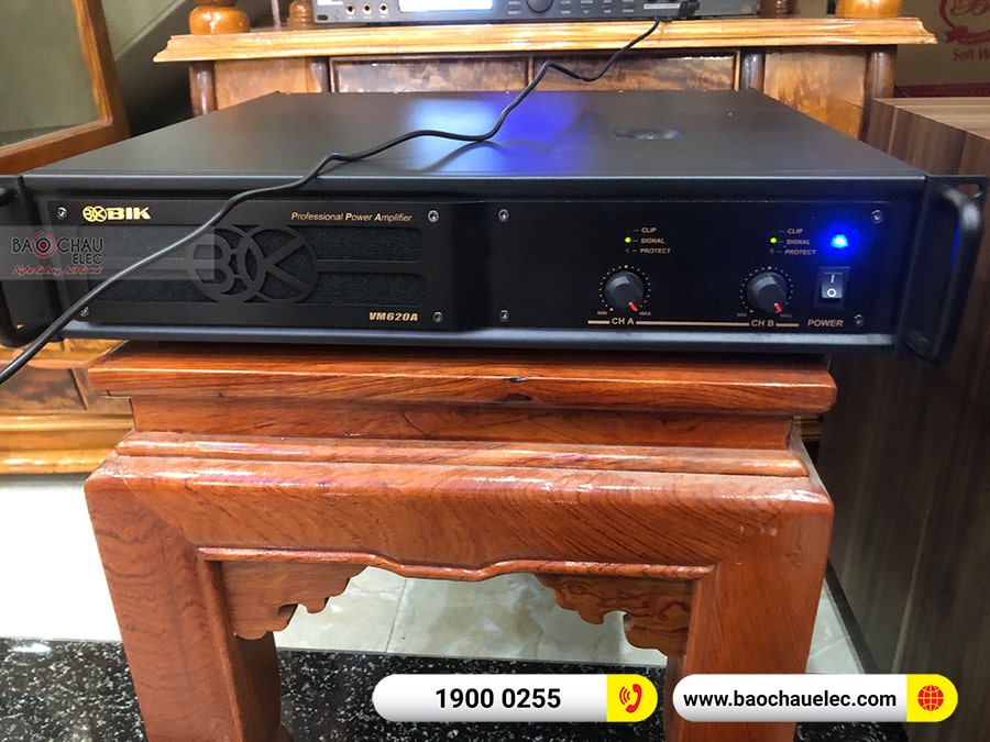 Dàn karaoke của gia đình anh Sênh