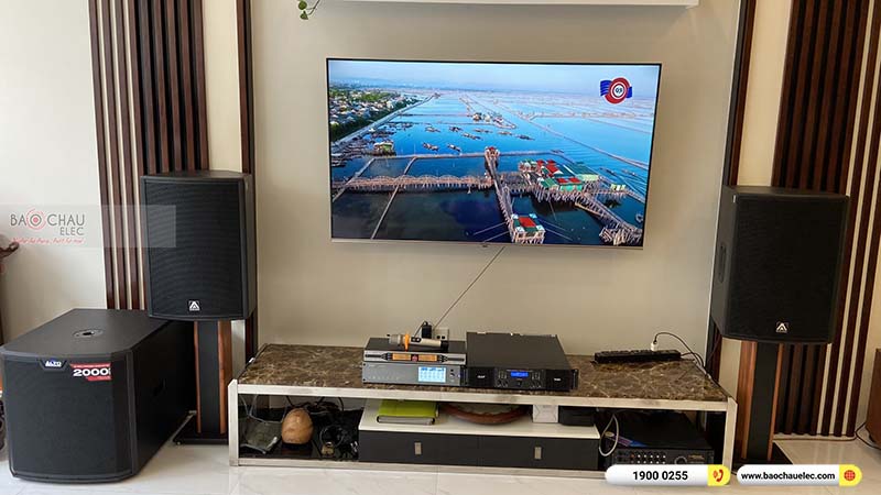 Dàn karaoke của gia đình anh Hưng