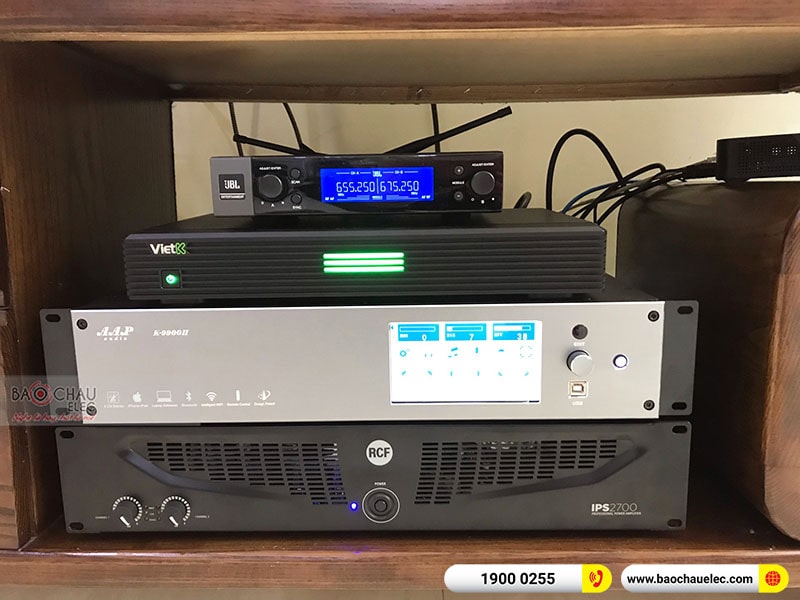 Dàn karaoke của gia đình anh Khang