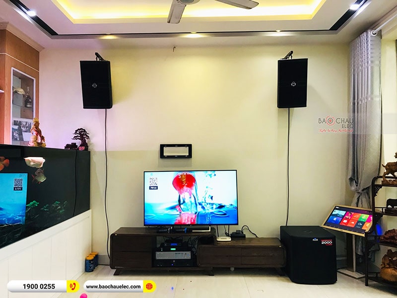 Dàn karaoke của gia đình anh Khang