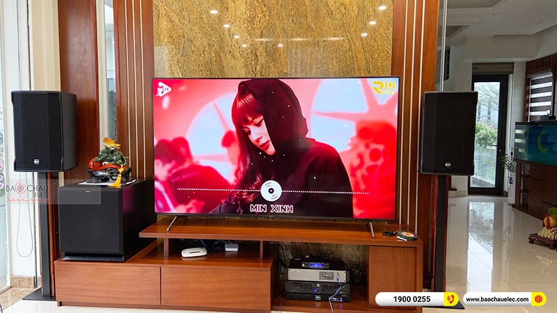 Dàn karaoke của gia đình anh Long