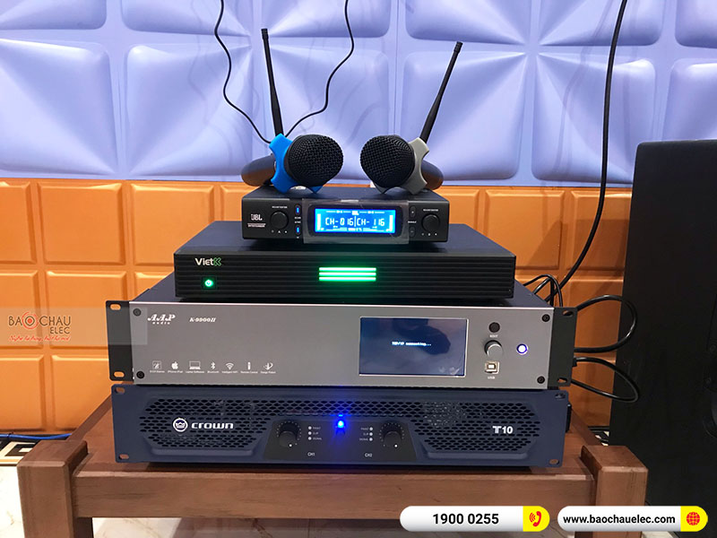 Dàn karaoke của gia đình chị Hường