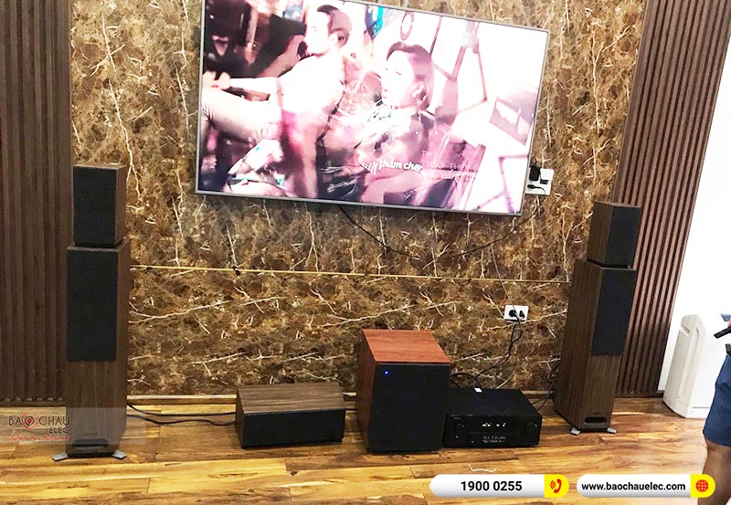 Lắp đặt dàn âm thanh 5.1 xem phim, nghe nhạc Jamo cho anh Nam tại Hải Phòng