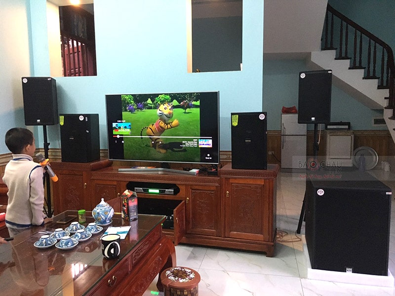 Hệ thống âm thanh hoạt động bền bỉ và thể hiện những thanh âm trong trẻo, thanh bạch nên gia đình anh Quân cảm thấy rất hài lòng