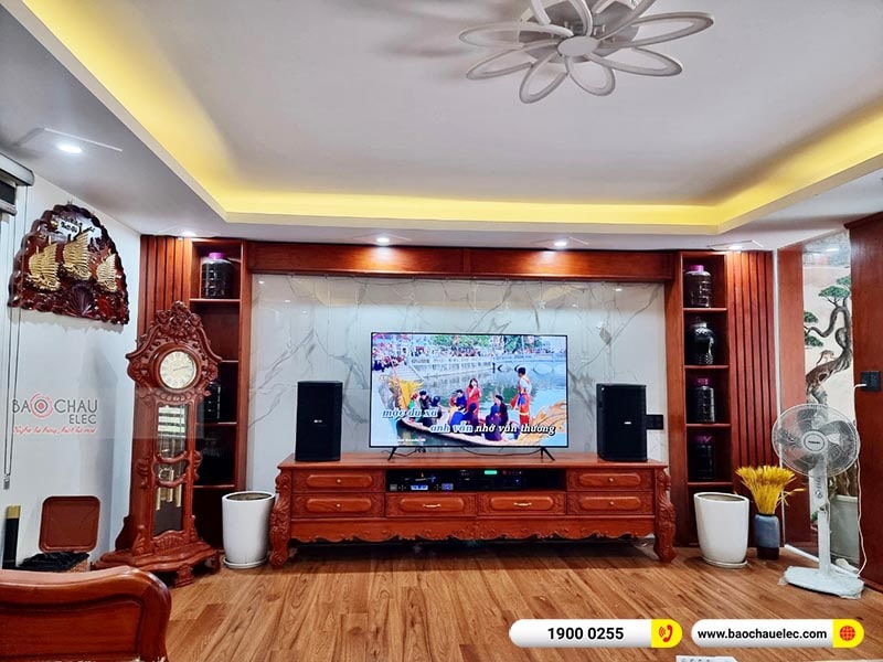 Dàn karaoke của gia đình anh Trung